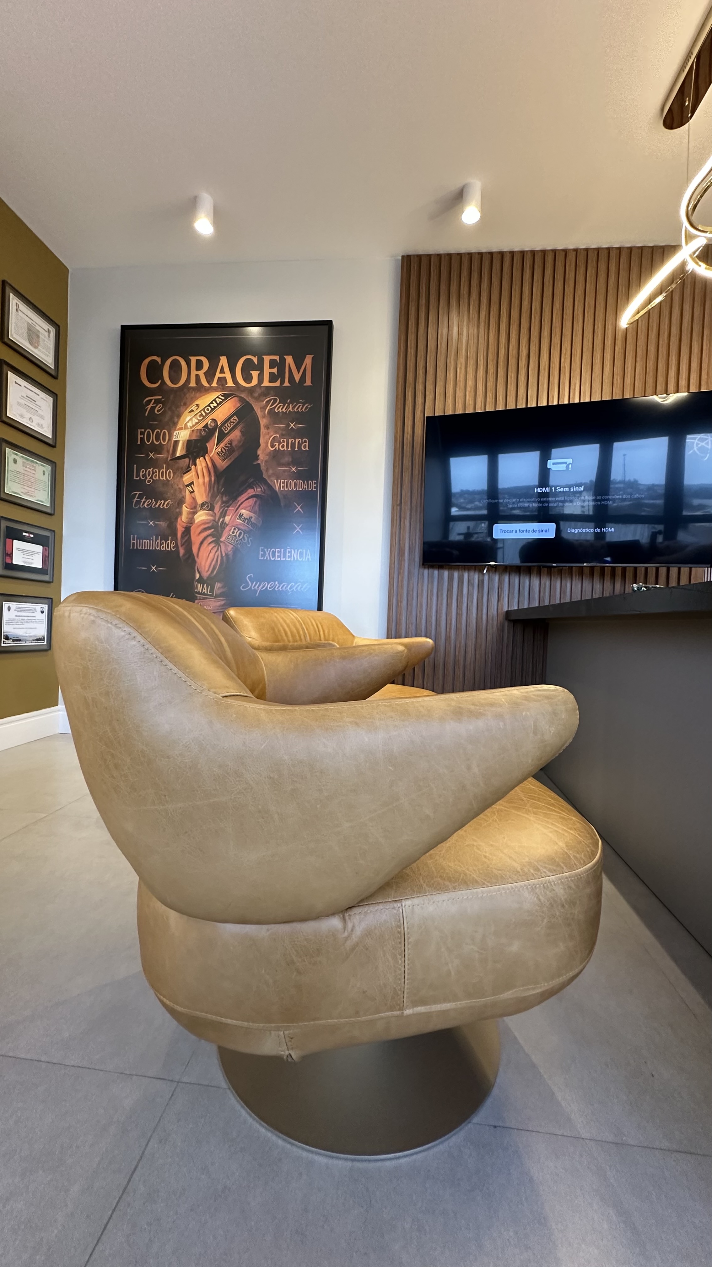 Ambiente de espera da sala de consulta